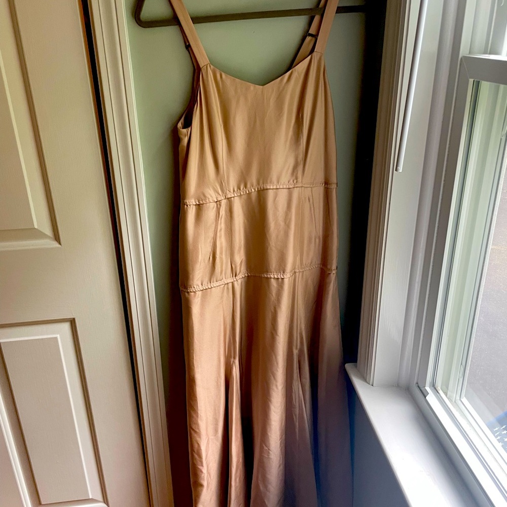 Never worn beautiful unique silk pale pink dress by Rag and Bone. Slip style